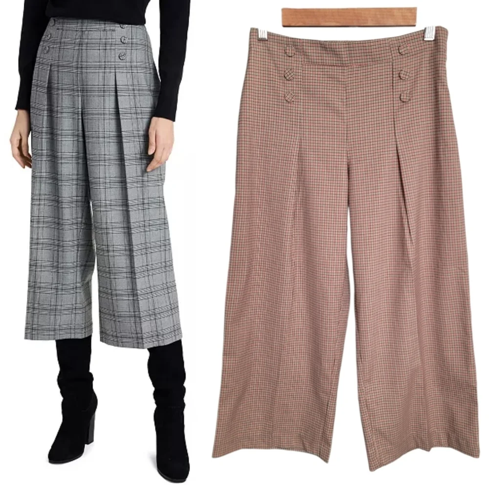 Riley & Rae Sydney Plaid Culottes - Picture 1 of 9